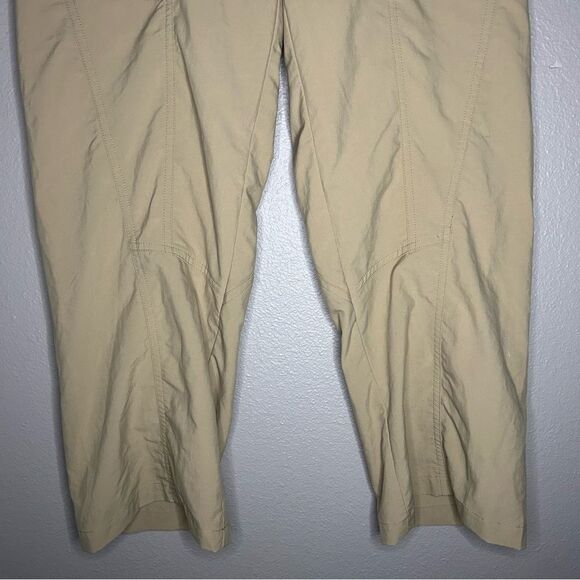 Patagonia Inter-Continental khaki cropped capri hiking pants womens size small 6 - Picture 3 of 10